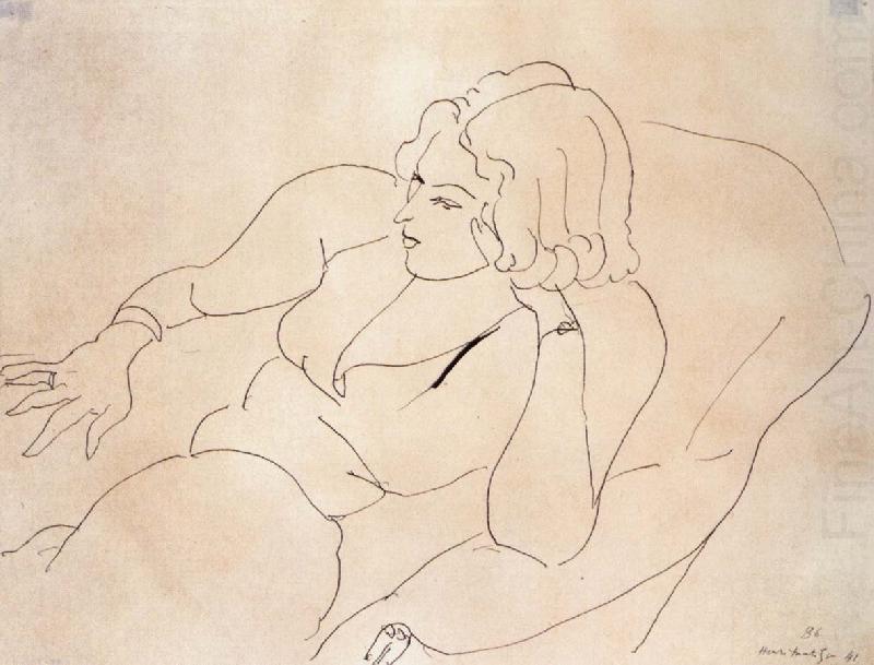 A woman sitting, Henri Matisse